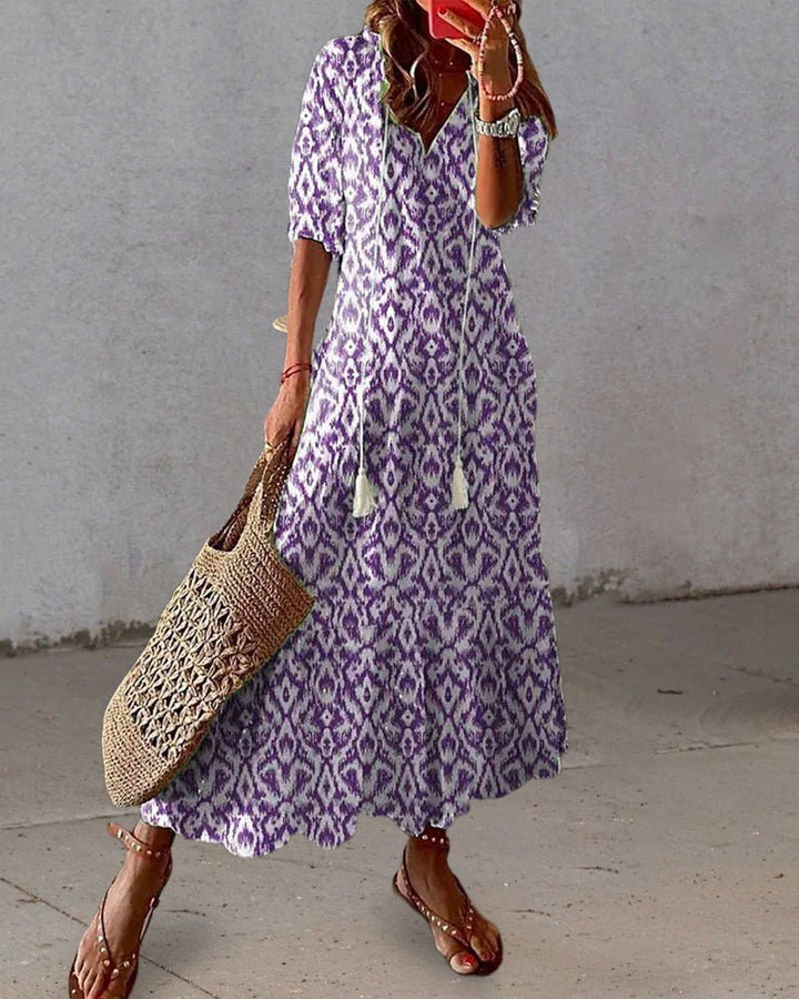Coris - Flattering Bohemian Dress