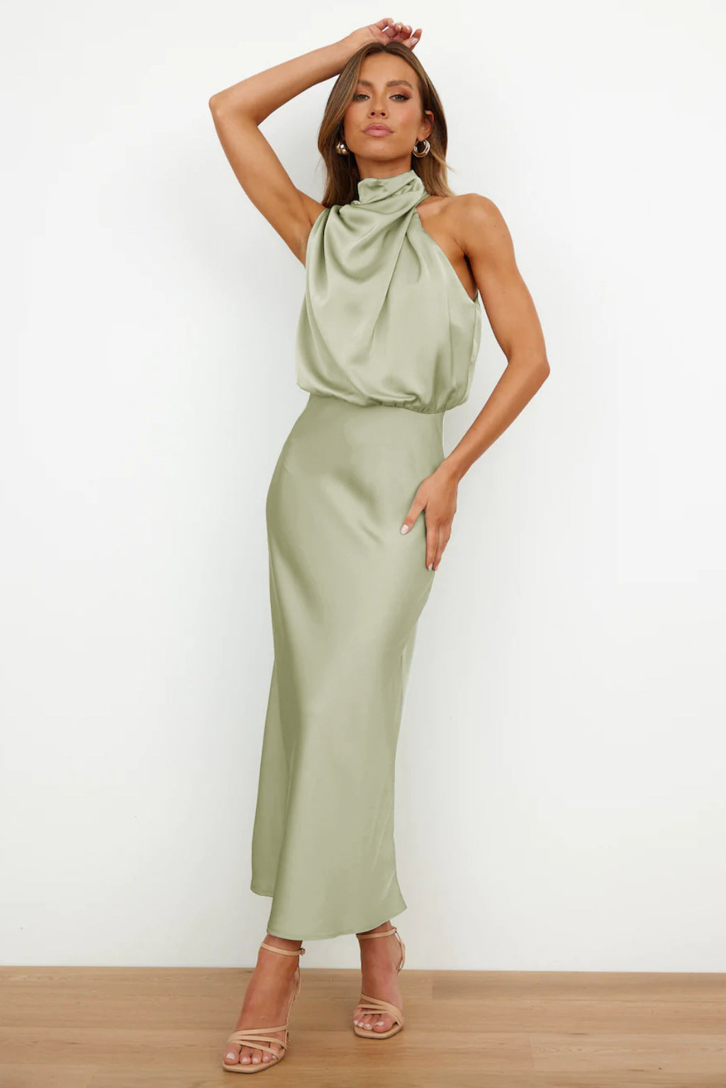 Theodosia - Draped Maxi Dress
