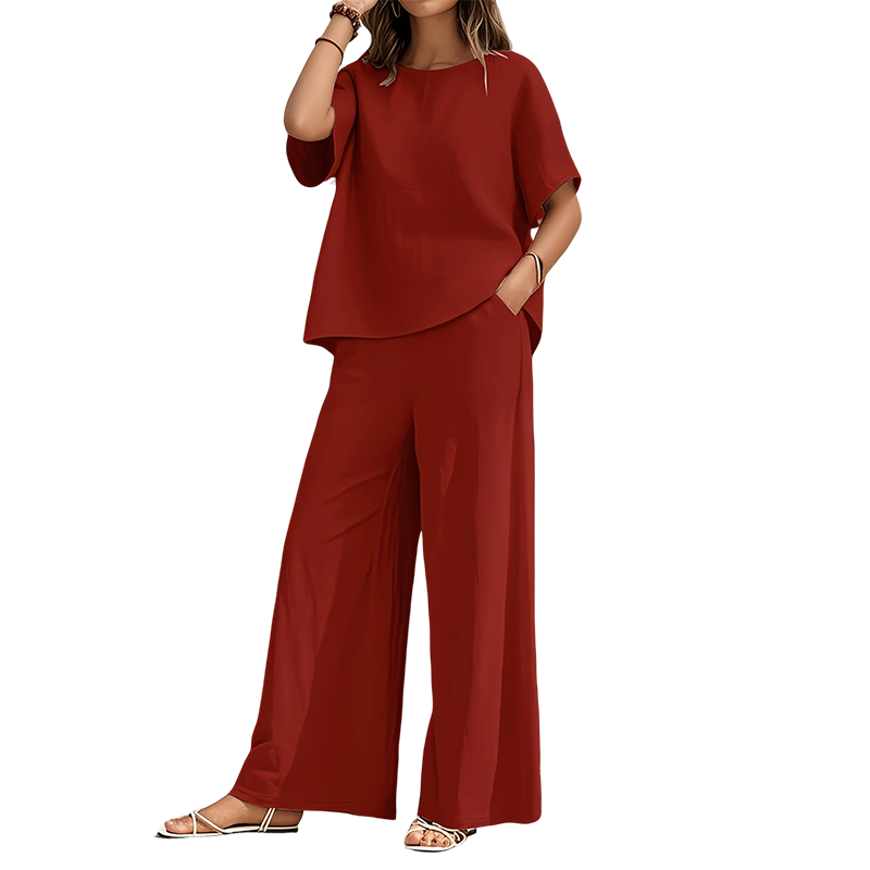 Annavie - Breathable Linen Two-Piece Set