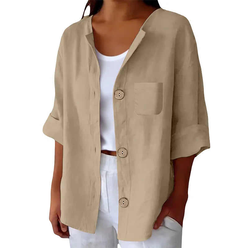 Azelia - Soft-Touch Loose-Fit Summer Shirt