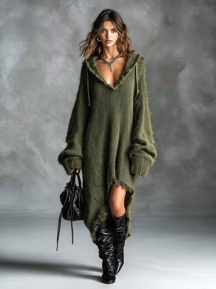 Liesel - Oversized Hooded Midi Dress