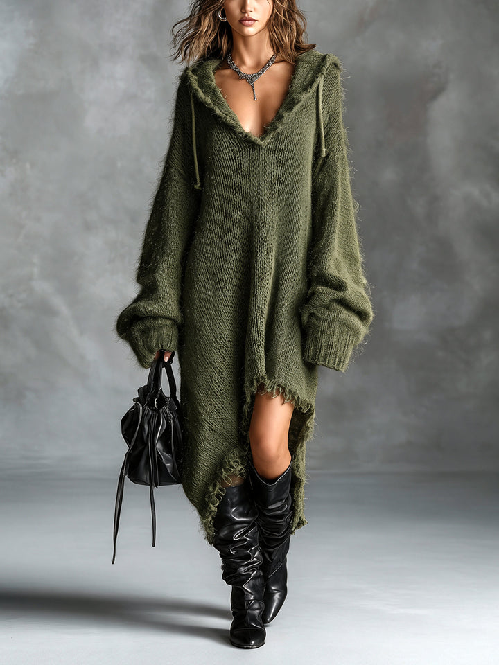 Liesel - Oversized Hooded Midi Dress