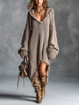Liesel - Oversized Hooded Midi Dress