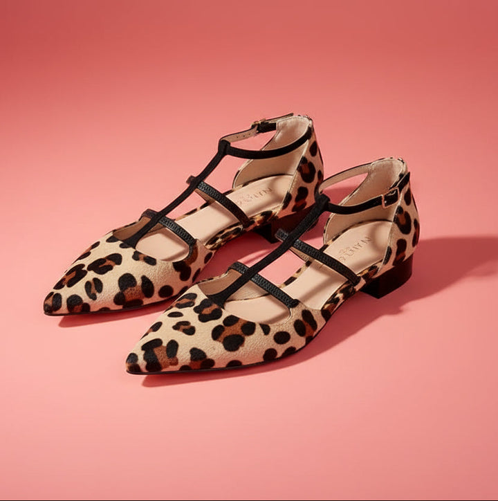 Saina - Sleek Pointed-Toe Ballerina Flats