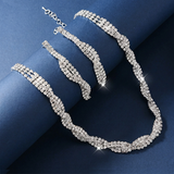 Alessara - Crystal Twist Jewelry Set