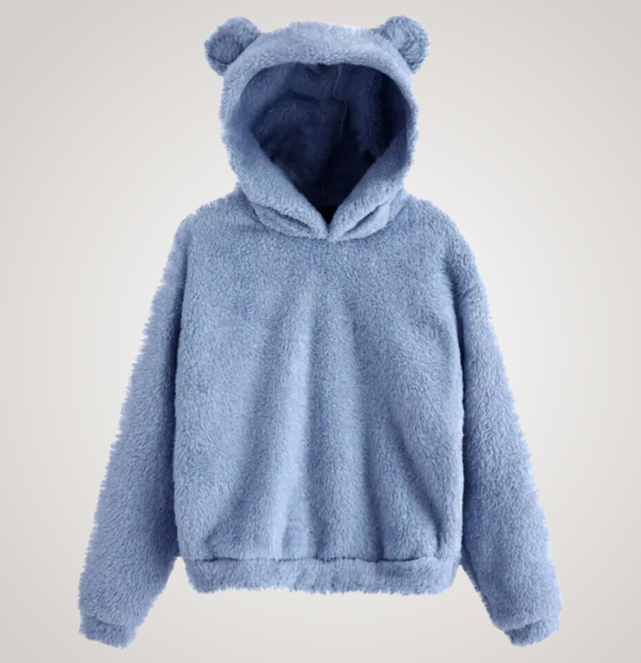Tialyn - Plush Bear-Ear Hoodie
