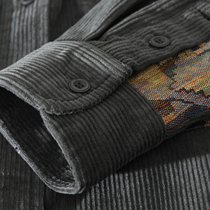 Tero - Textured Patchwork Shirt