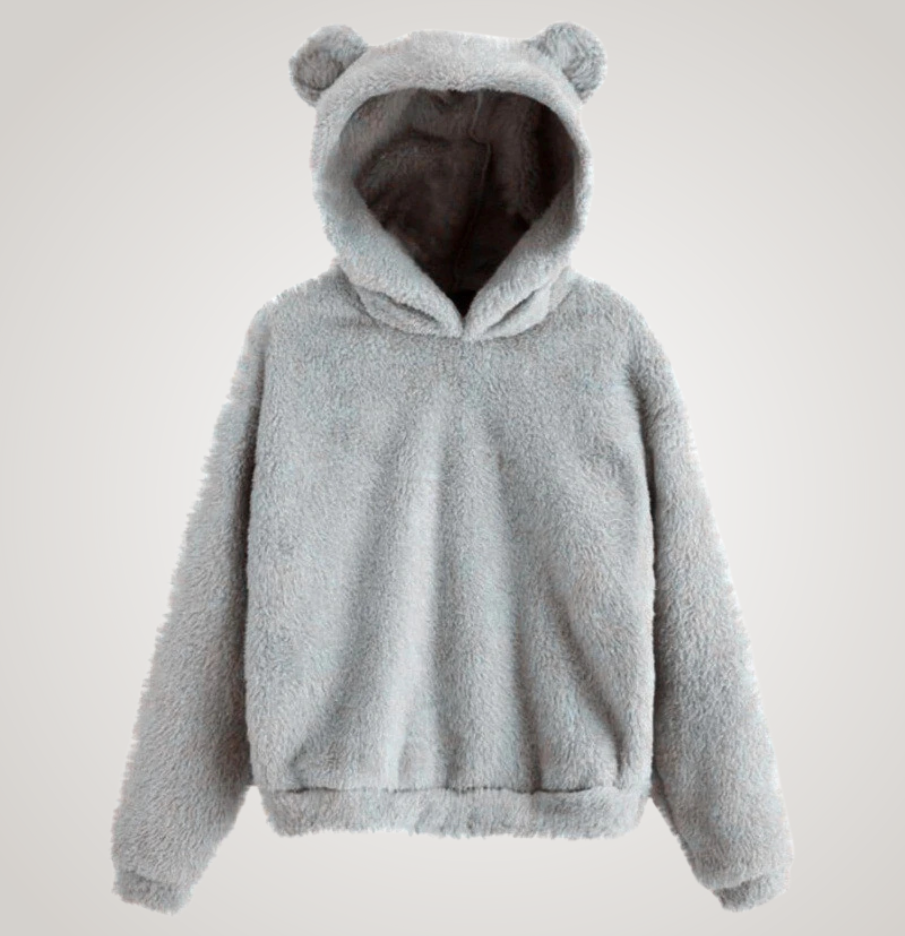 Tialyn - Plush Bear-Ear Hoodie