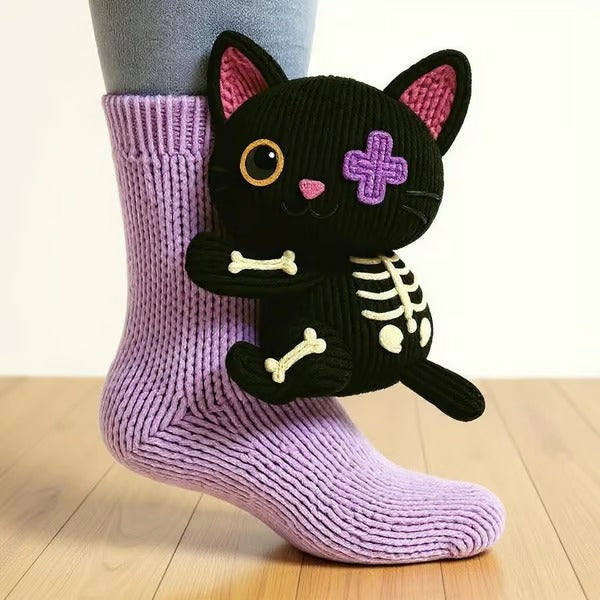 Chiara - Knitted Animal Socks