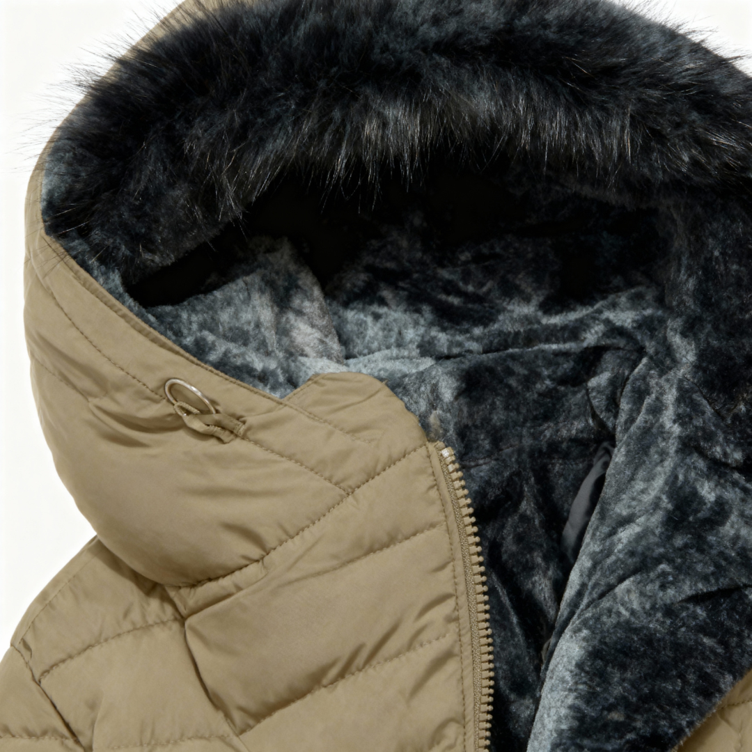 Leni - Warm Lined Hooded Puffer Coat