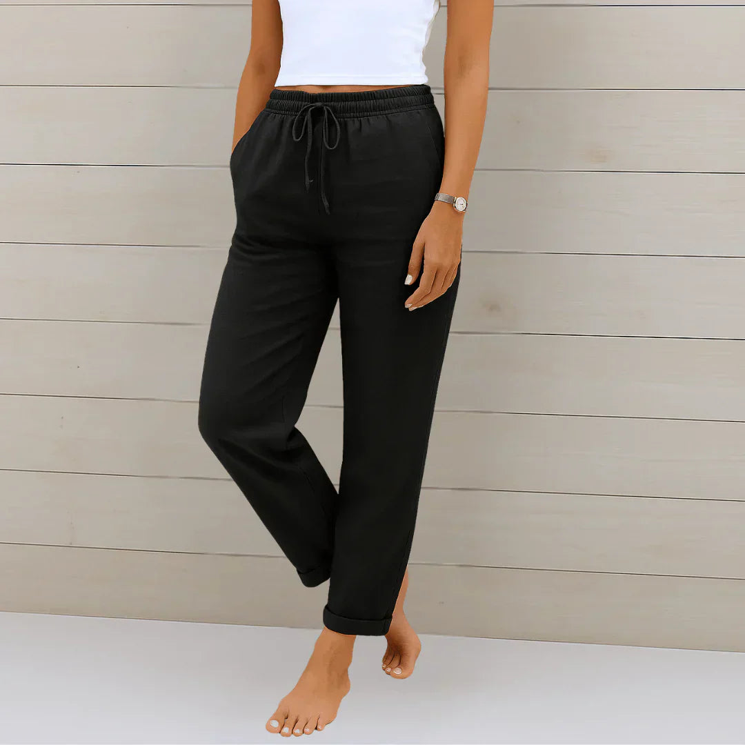 Quirina - Lightweight Linen Trousers
