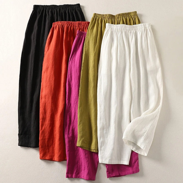 Giselora - Fluid Linen Trousers