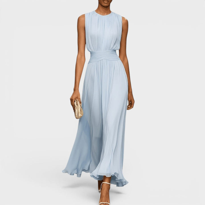 Evadne - Premium Draped Midi Dress