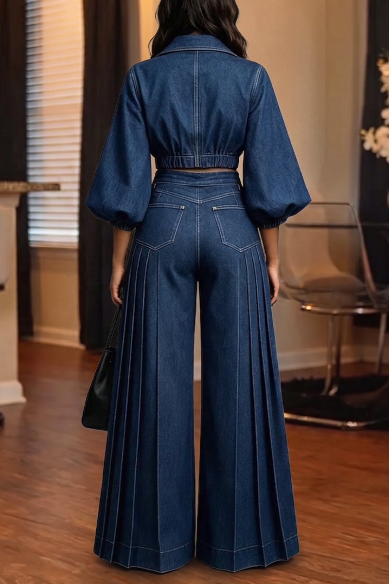 Ailene - Puff-Sleeve Co-ord Set