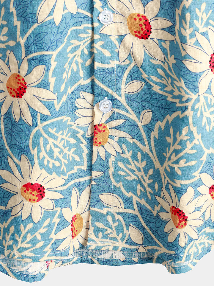 Leoric - Lightweight Short-Sleeve Floral Shirt