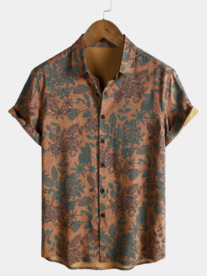 Leoric - Lightweight Short-Sleeve Floral Shirt