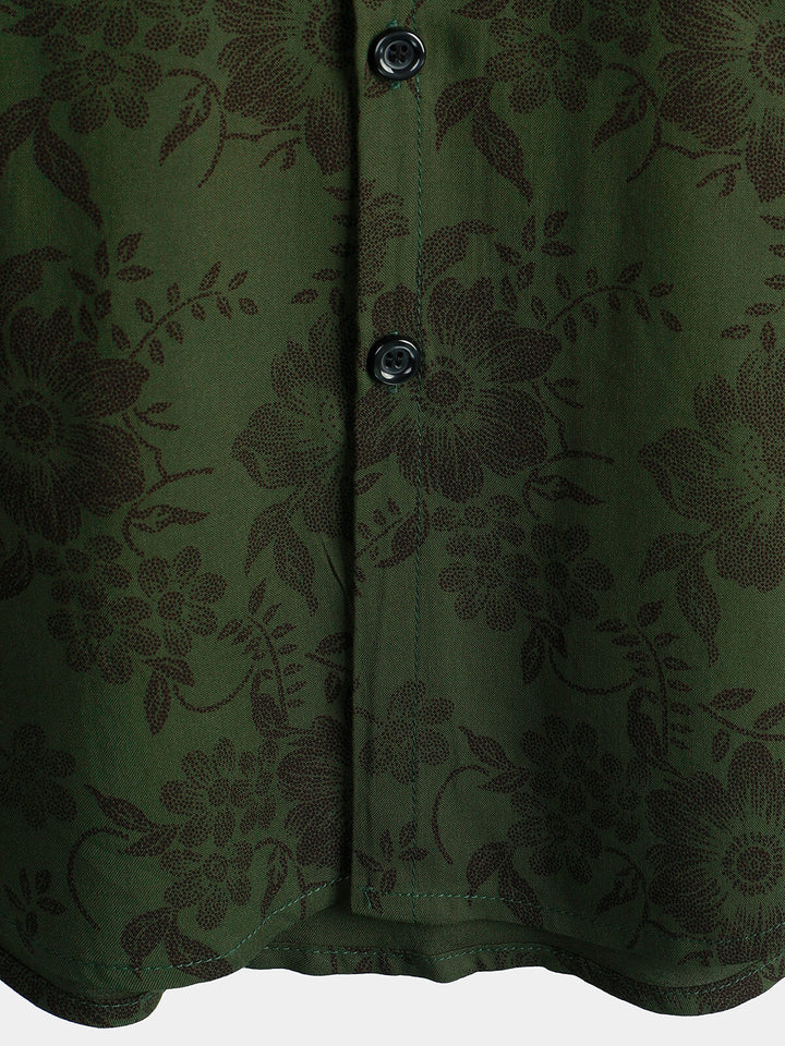 Leoric - Lightweight Short-Sleeve Floral Shirt