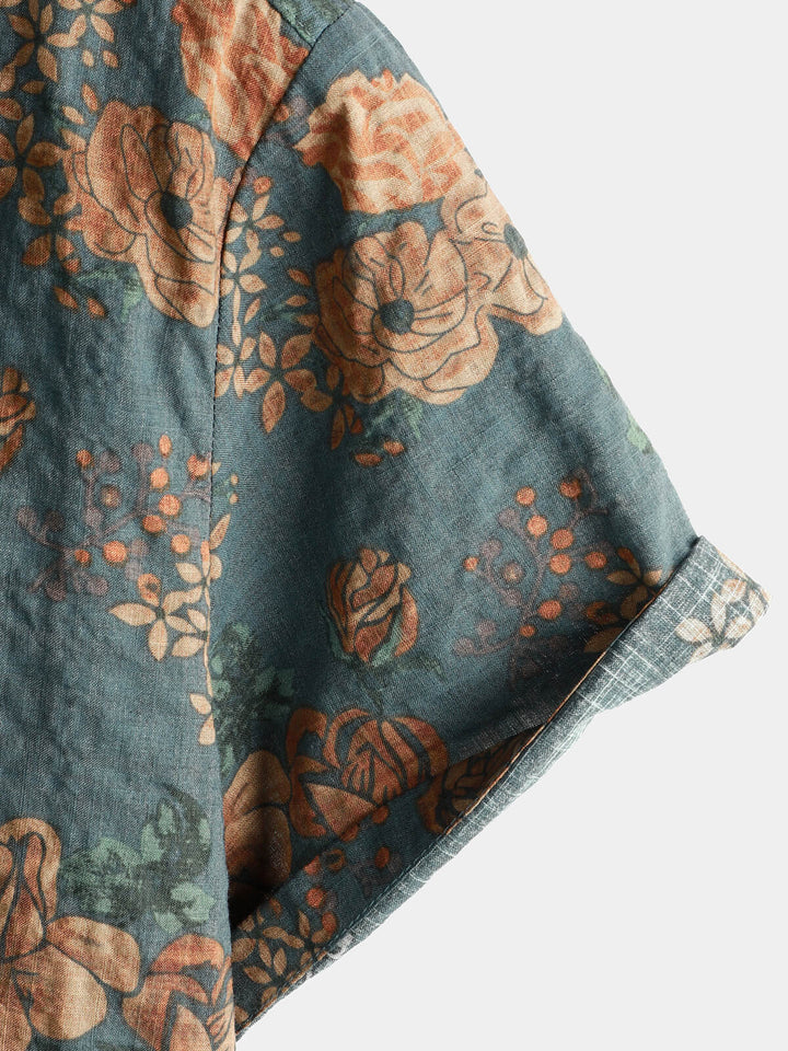 Leoric - Lightweight Short-Sleeve Floral Shirt
