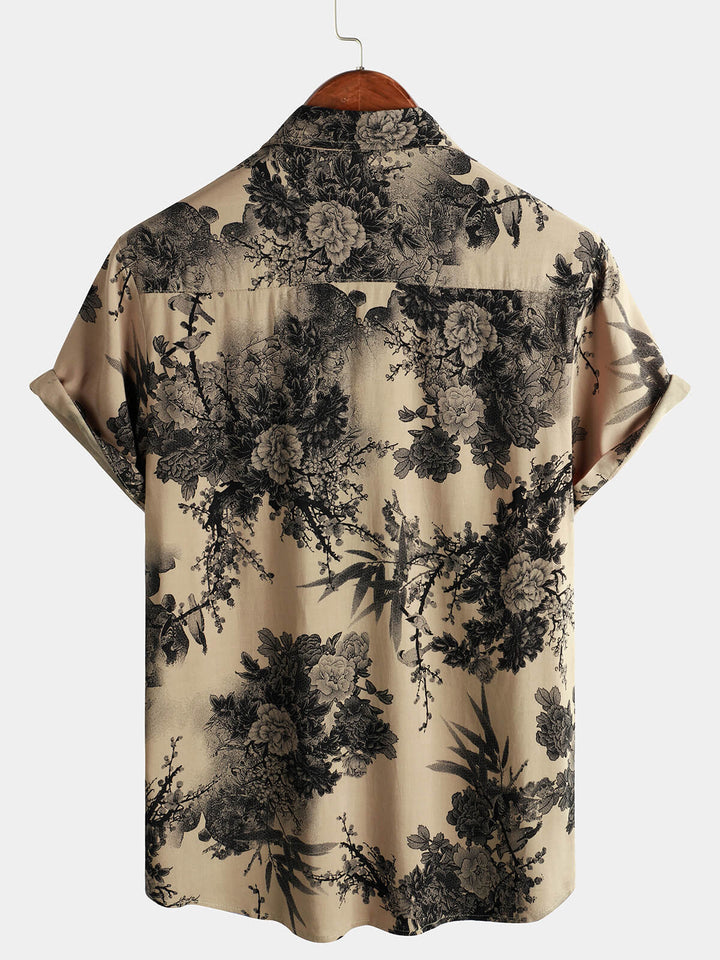Leoric - Lightweight Short-Sleeve Floral Shirt