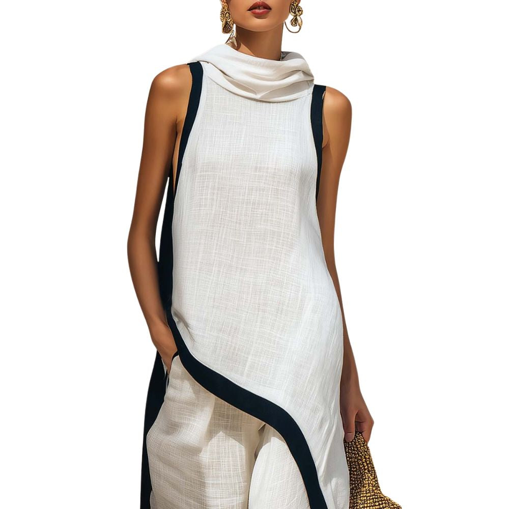 Solenique - Flowing Asymmetrical Two Piece Set