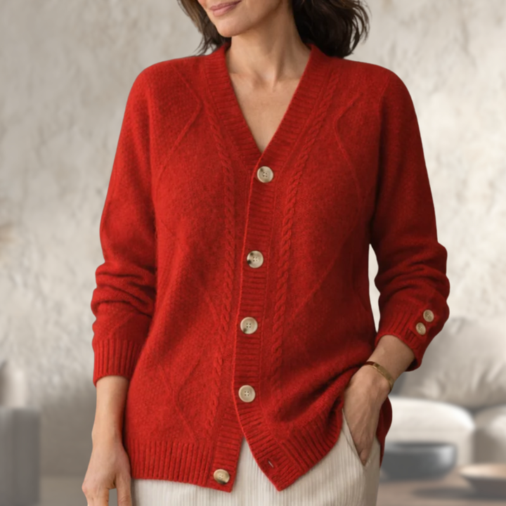 Helyn - Soft-Touch Knit Cardigan
