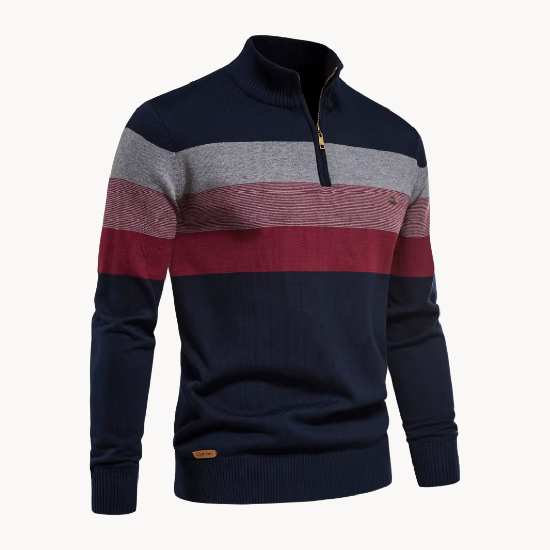 Sylvar - Stretch-Knit Quarter-Zip Sweater