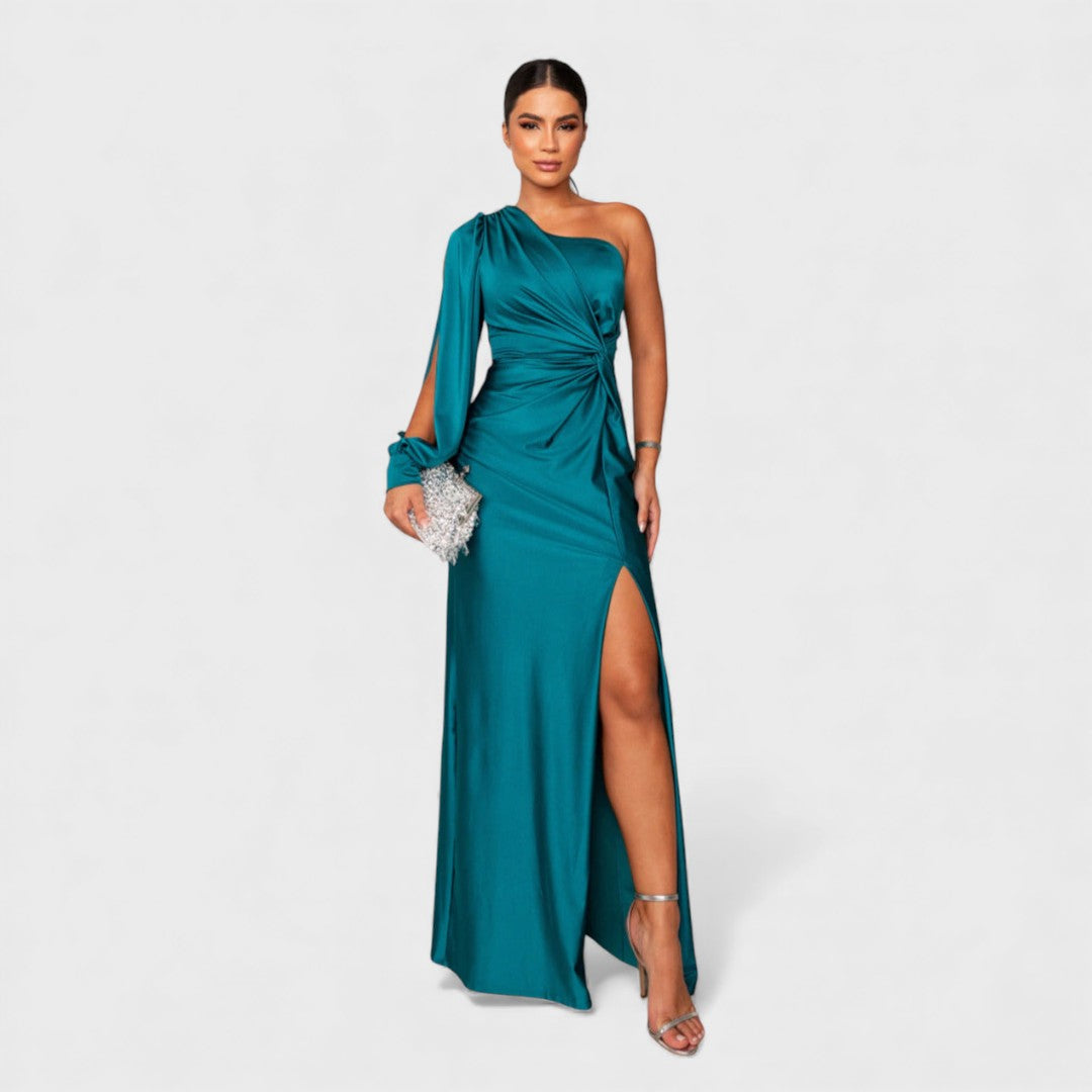Ellivia - Soft-Touch One-Shoulder Evening Gown