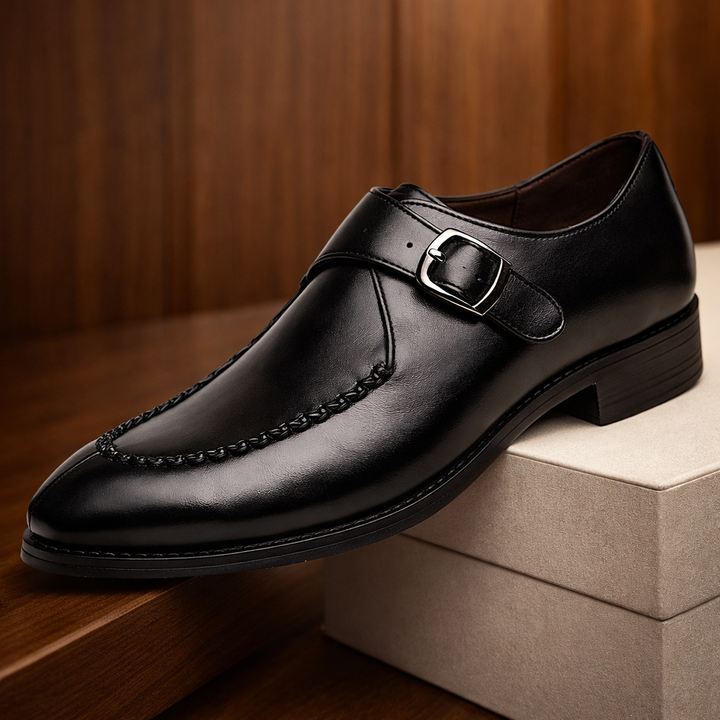 Isaias - Polished Buckled Dress Shoes