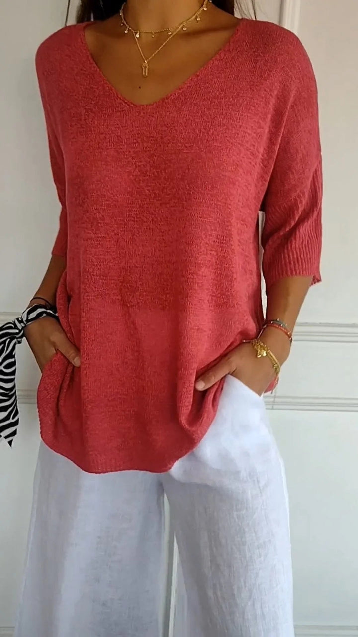 Urina - Soft-Touch V-Neck Top