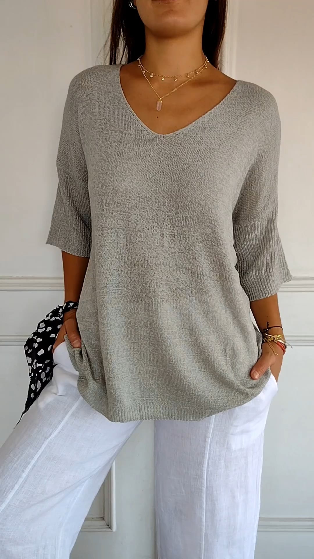 Urina - Soft-Touch V-Neck Top