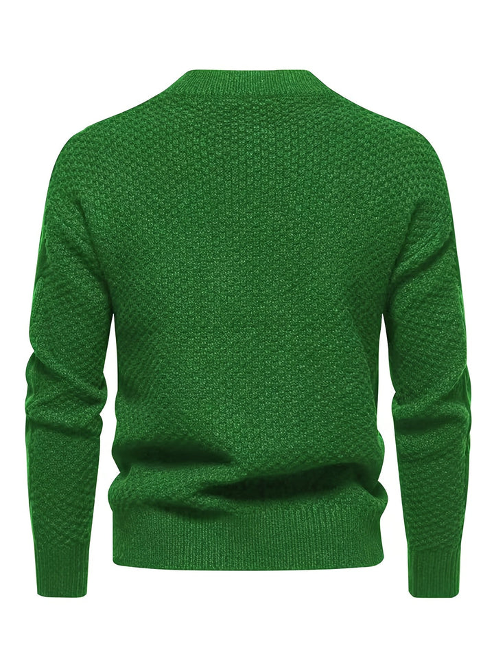 Kael - Cable Knit Mock Neck Sweater