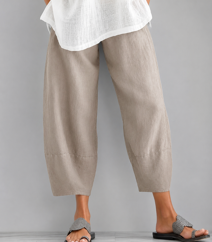 Eulorine - Soft-Touch Wide-Leg Trousers