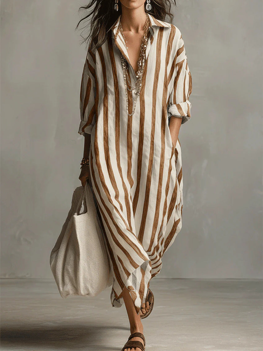 Xanthe - Breezy Linen Maxi Dress