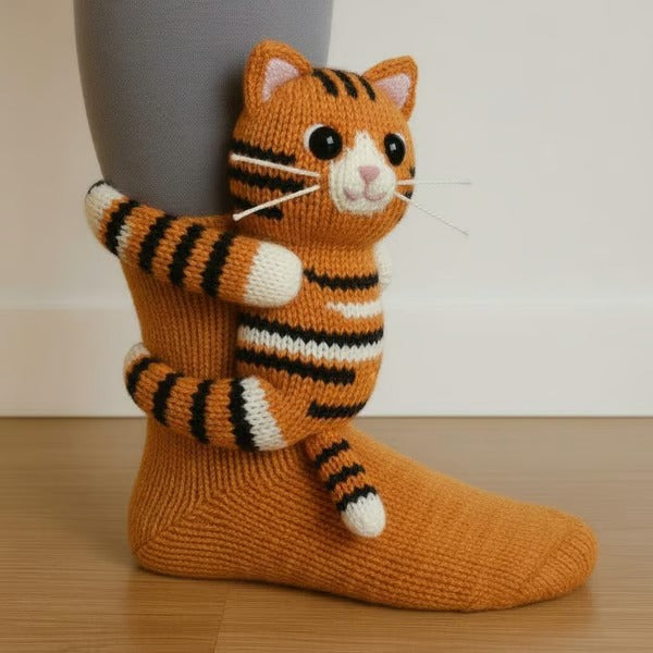 Chiara - Knitted Animal Socks