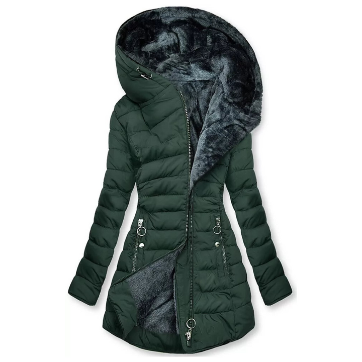 Leni - Warm Lined Hooded Puffer Coat