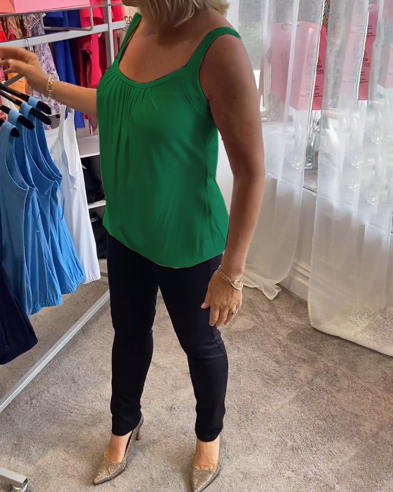 Corina - Soft-Touch U-Neck Tank Top