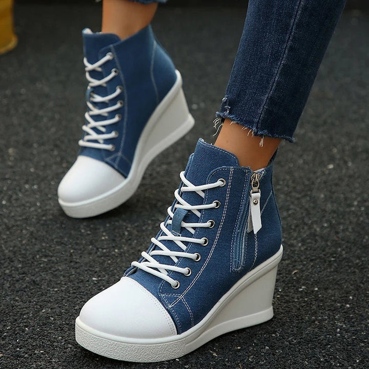 Harper - Sculpted Wedge Sneakers