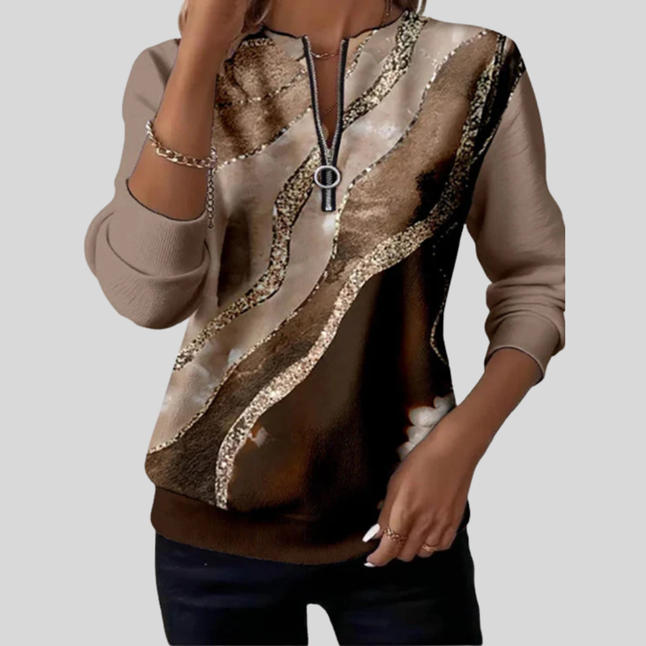 Baila - Vintage Print Sweatshirt