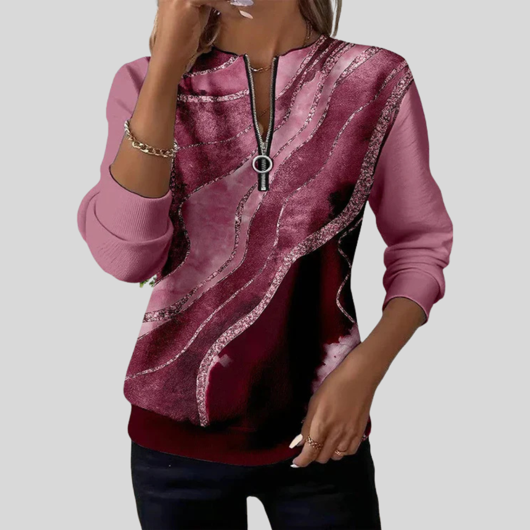 Baila - Vintage Print Sweatshirt