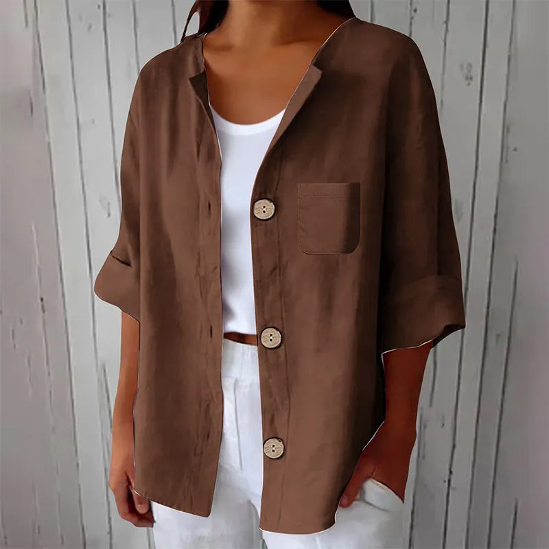 Azelia - Soft-Touch Loose-Fit Summer Shirt