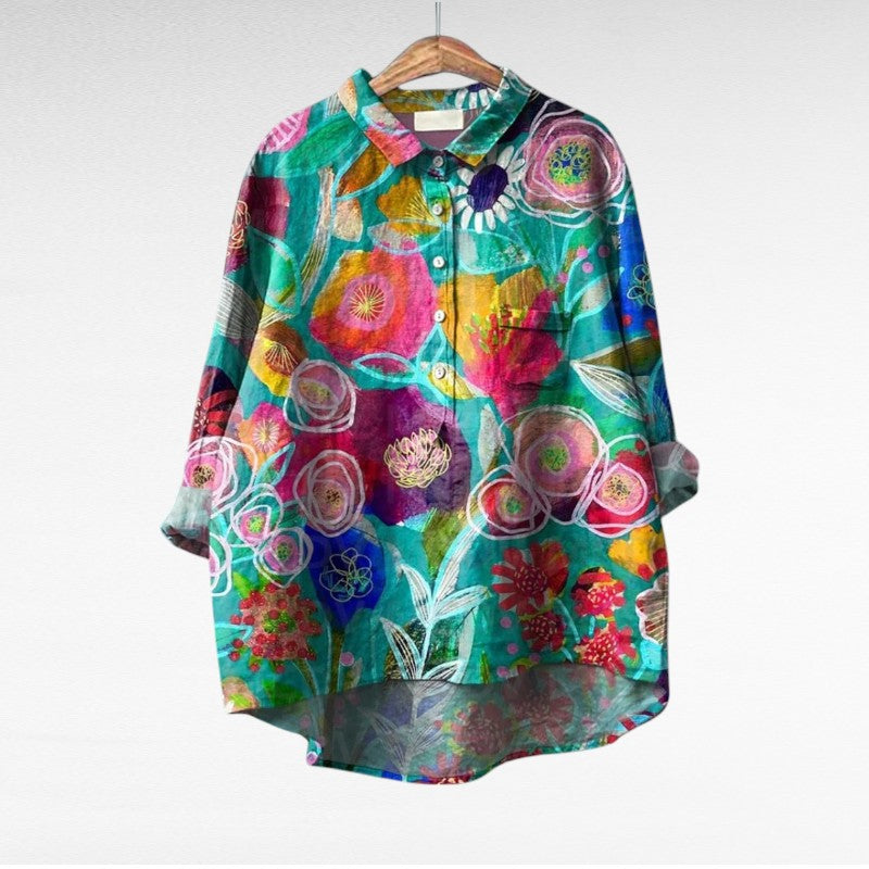 Elodie - Soft-Touch Floral Blouse