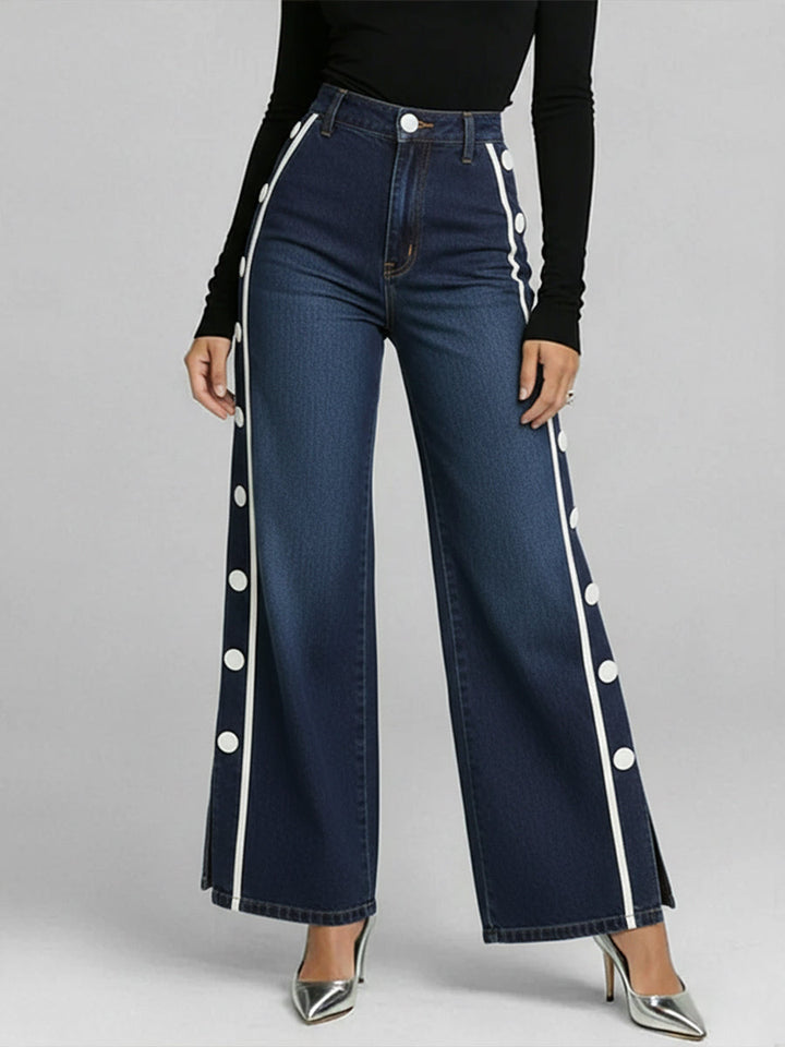 Vika - Zip-Front Slim-Fit Jeans