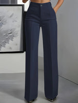 Adorisse - Tailored High Waist Wide Leg Trousers