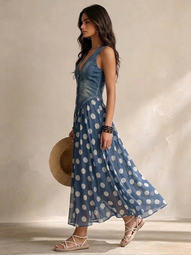 Orianelle - Elevated Polka Dot Dress