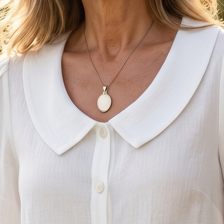 Phaelyn - Lightweight Rounded-Collar Blouse