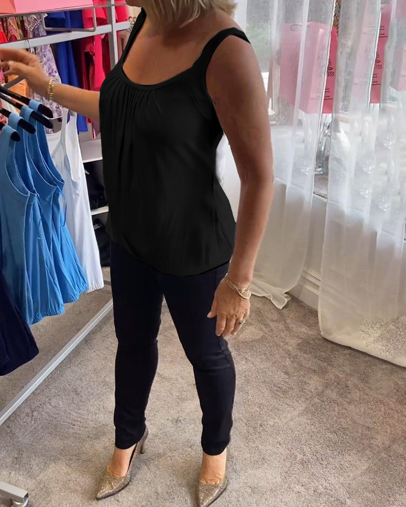 Corina - Soft-Touch U-Neck Tank Top