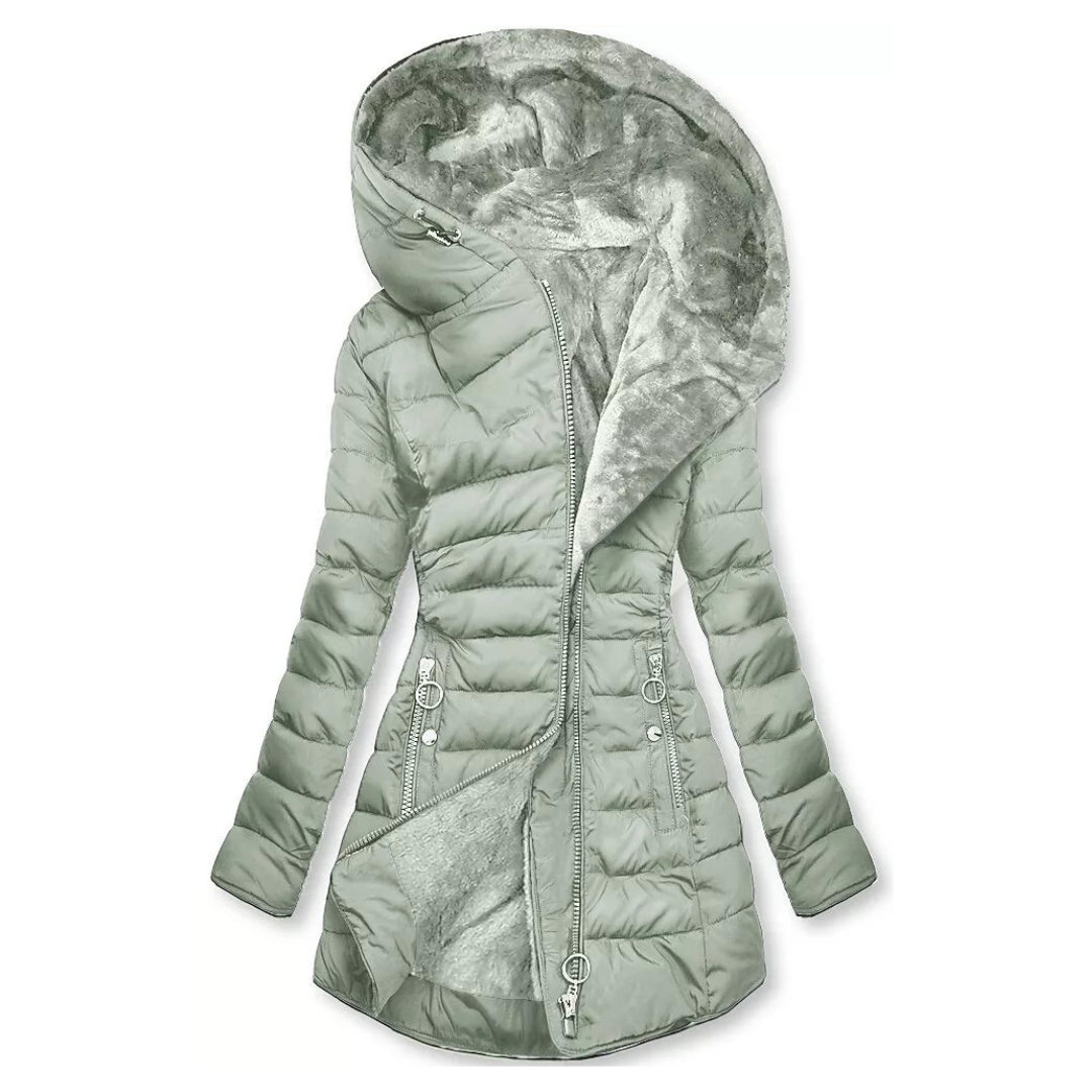 Leni - Warm Lined Hooded Puffer Coat