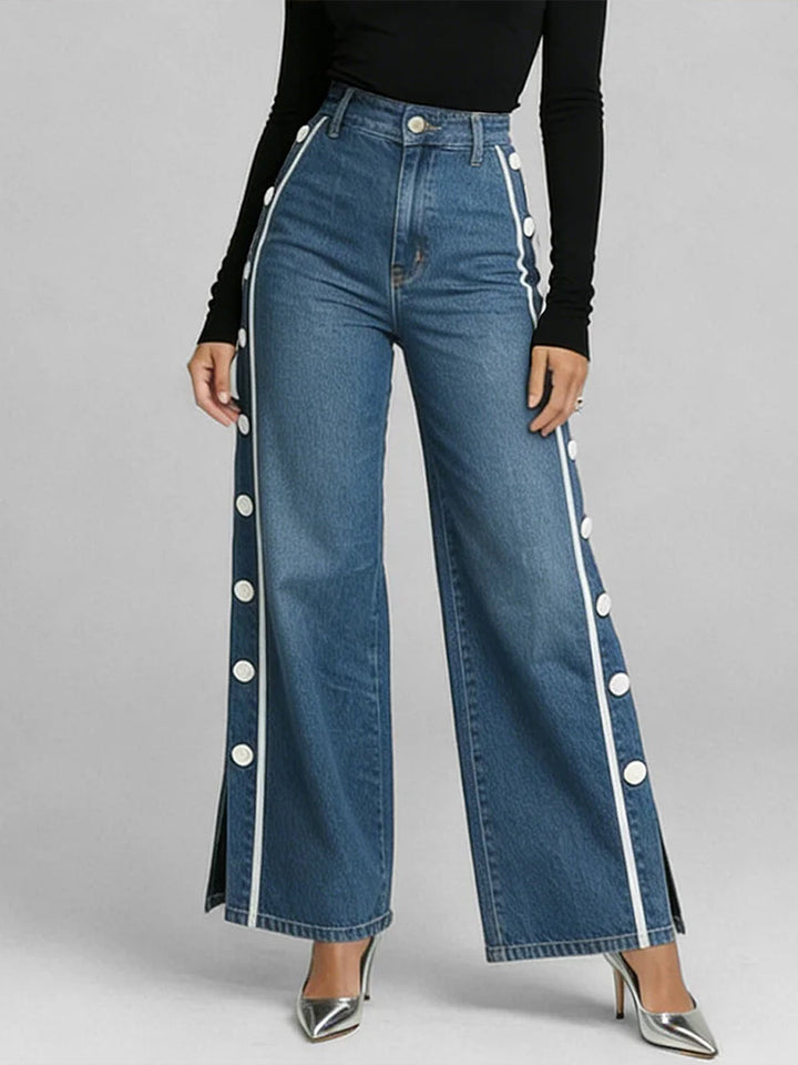 Vika - Zip-Front Slim-Fit Jeans
