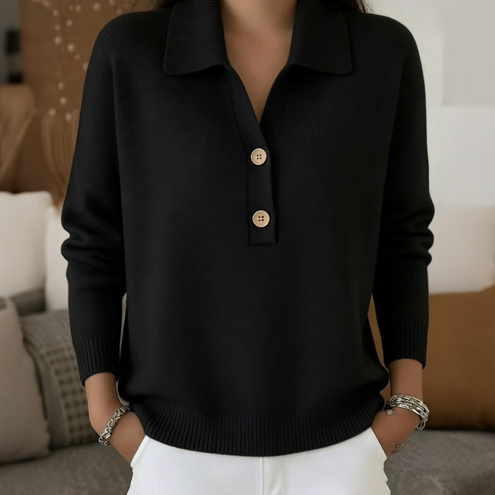 Marcellisse - Soft-Touch V-Neck Sweater