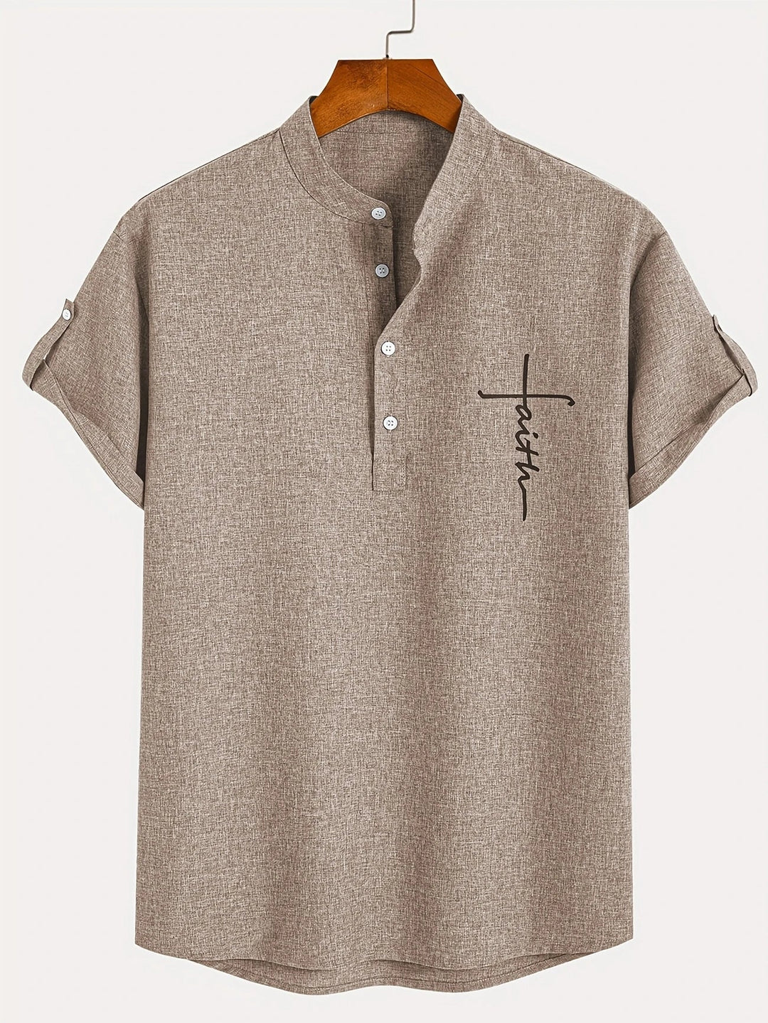 Harlan - Textured High-Collar Shirt
